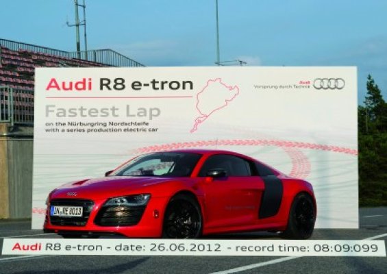 Audi a stabilit un nou record mondial cu un R8 electric